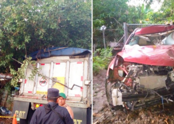Fuerte accidente de transito sobre carretera al Puerto de La Libertad deja una persona fallecida