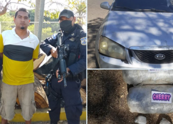 Capturan en flagrancia a terrorista que transportaba droga en San Miguel