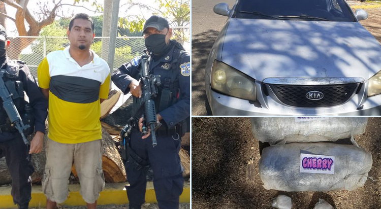 Capturan en flagrancia a terrorista que transportaba droga en San Miguel