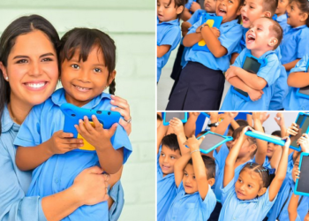 Primera Dama Gabriela de Bukele, inicia la entrega de tablets para estudiantes de parvularia y primer ciclo