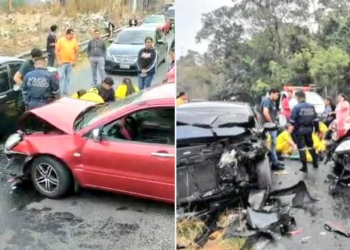 Seis lesionados dejó un aparatoso accidente de tránsito en Ciudad Delgado