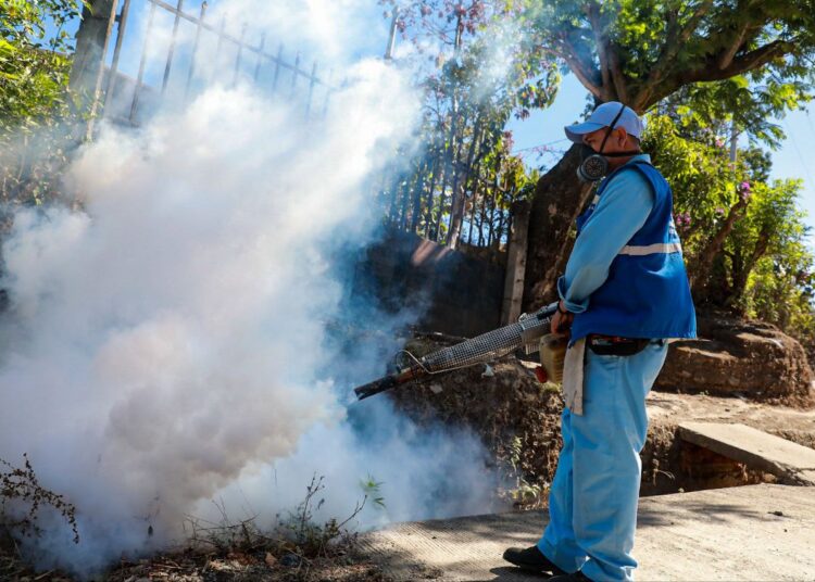 Salud realiza jornada de fumigación contra el zancudo transmisor del dengue
