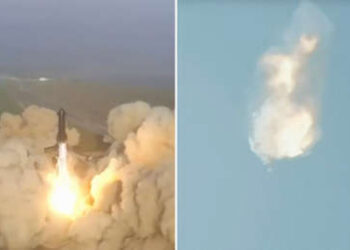 Cohete Starship de SpaceX explotó minutos después de su primer lanzamiento