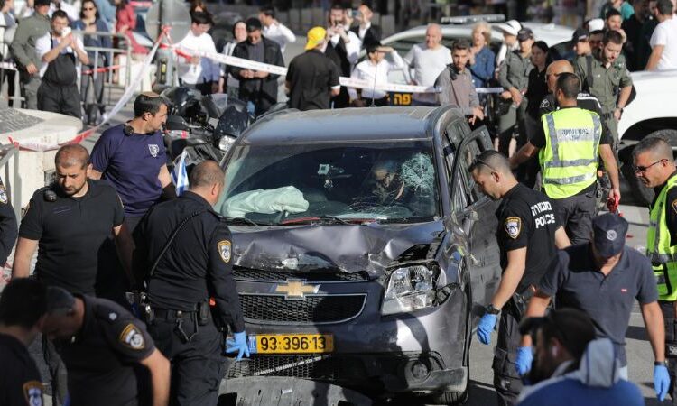 Cinco heridos en un ataque palestino por atropello en Jerusalén