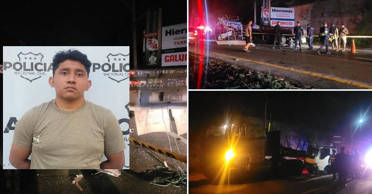 Capturado responsable de fatal accidente en la autopista Comalapa