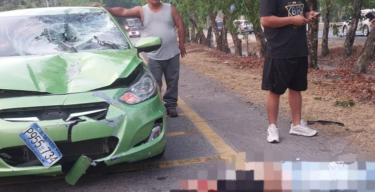 Trágico accidente en carretera a Santa Ana: mujer pierde la vida tras ser embestida por un vehículo particular