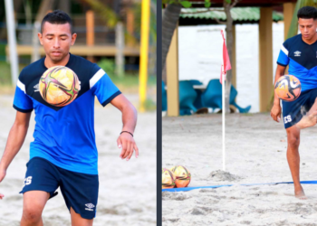 Selecta de playa masculina se prepara para enfrentar los Juegos San Salvador 2023