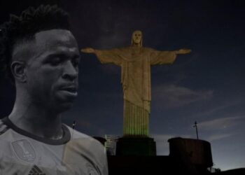 Cristo Redentor de Brasil quedó a oscuras en solidaridad a Vinícius Júnior