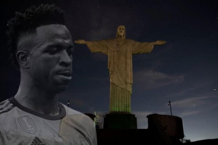 Cristo Redentor de Brasil quedó a oscuras en solidaridad a Vinícius Júnior