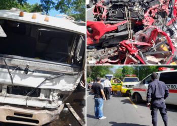 Aparatoso choque cerca de Lolotique deja cinco personas heridas en Carretera Panamericana