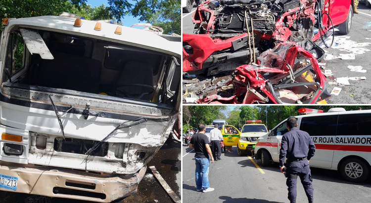 Aparatoso choque cerca de Lolotique deja cinco personas heridas en Carretera Panamericana