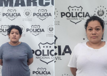 Capturan a dos mujeres extorsionistas de Santiago Texacuangos