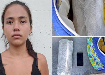 Capturan a traficante de drogas con más de 900 gramos de marihuana oculta en pañalera