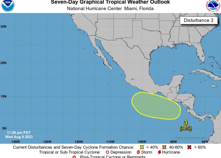 Medio Ambiente Monitorea Riesgo de Baja Presión en Costa Pacífica
