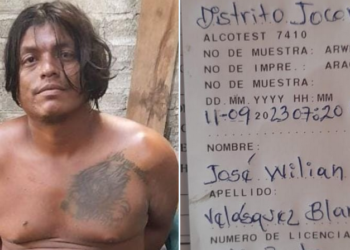 Capturan a conductor ebrio en control vehicular de Jocoro, Morazán