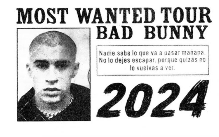 Bad Bunny anuncia su Most Wanted Tour 2024