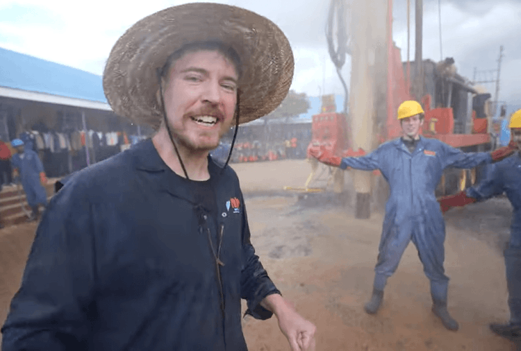 MrBeast construyó 100 pozos de agua potable en África