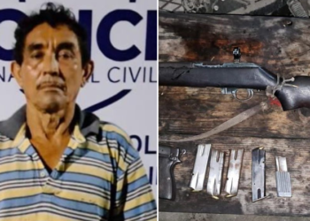 Capturan a individuo tras amenazar a vecinas y disparar arma en Santiago Nonualco, La Paz