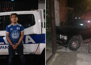 Detenido conductor en estado de ebriedad tras chocar con una vivienda en San Salvador