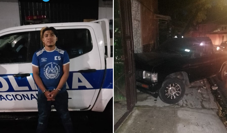 Detenido conductor en estado de ebriedad tras chocar con una vivienda en San Salvador