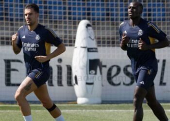 Ferland Mendy completa el entrenamiento del Real Madrid y estará en la Supercopa