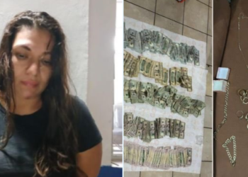 Capturan a mujer en posesión de más de 40 mil y joyas contaminadas con drogas