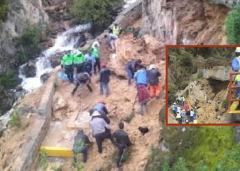 Cuatro muertos en Perú por el deslizamiento de rocas sobre baños termales