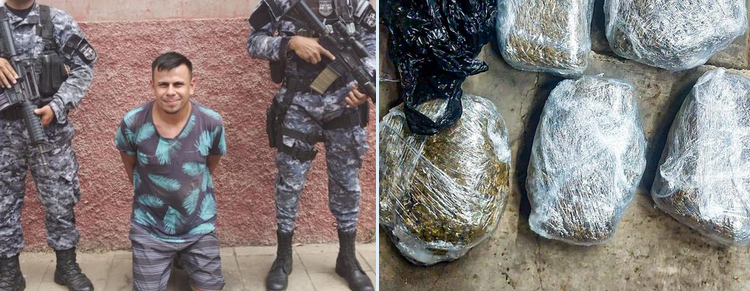 Capturan en Ahuchapan a docente traficante de droga