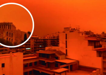Tormenta de arena color naranja asombró a ciudadanos de Atenas