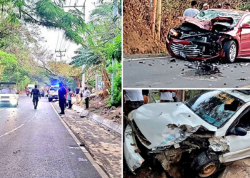 Agente de la PNC fallece en cuádruple accidente de tránsito