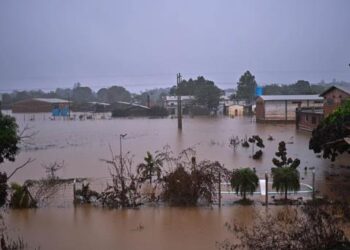 Lluvias se intensifican en el sur de Brasil