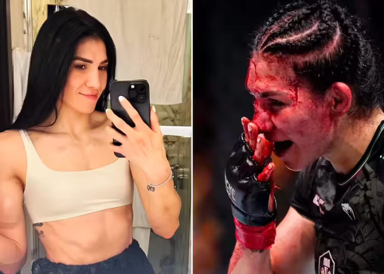 La sangrienta pelea en la UFC que termina con enorme corte en la frente de una peleadora mexicana