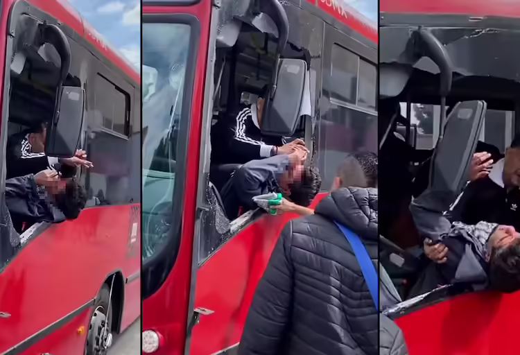 Violenta pelea en un Metrobús de Ciudad de México deja dos detenidos