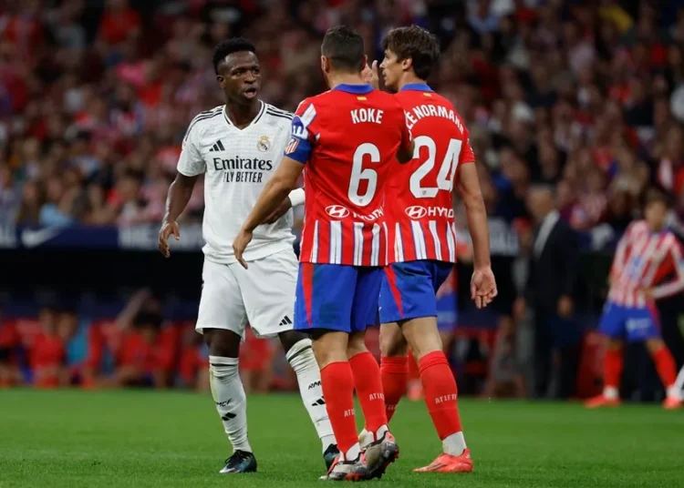 Cuatro detenidos por lanzar una campaña racista contra Vinicius en el Atlético-Real Madrid
