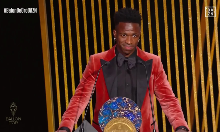 Vinícius Jr. responde en las redes tras haber perdido el Balón de Oro