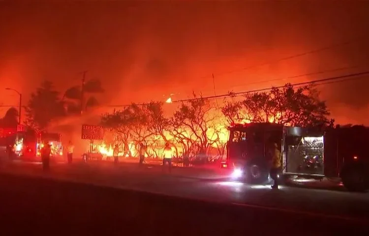 30.000 evacuados por incendios sin control en Los Ángeles
