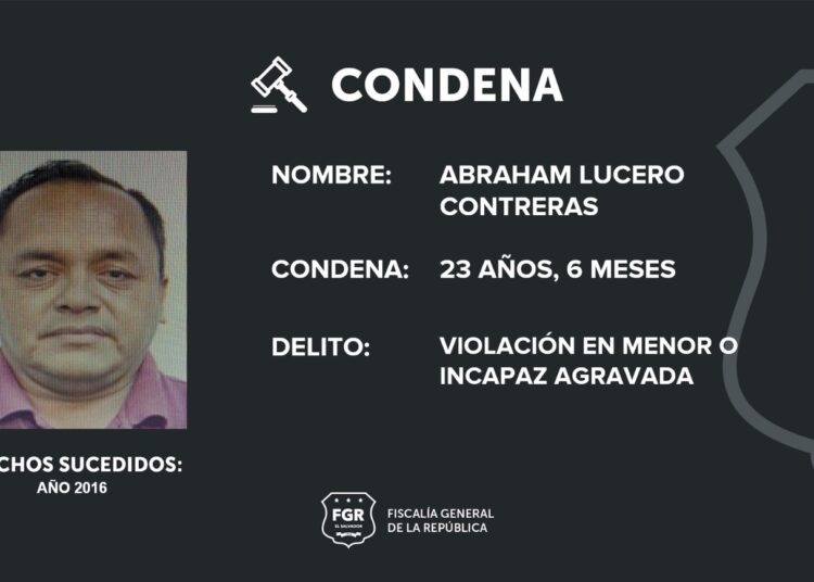 Condenan a sujeto violador de menor en Cuscatancingo