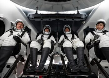 SpaceX lanzó con éxito la primera misión con tripulación civil que sobrevolará los polos terrestres