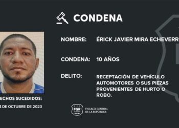 Condenan a 10 años de prisión a hombre que conducía motocicleta robada en San Miguel