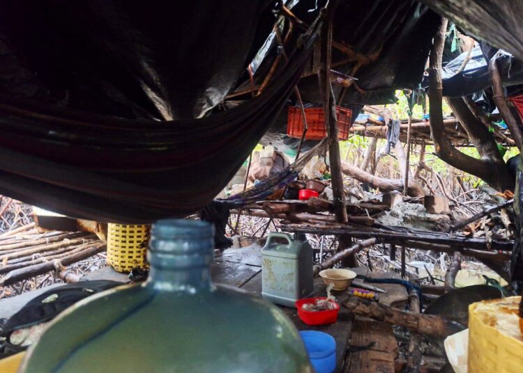 Desmantelan campamento de pandilleros en la bahía de Jiquilisco