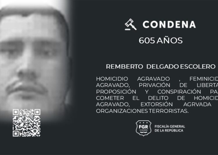 Pandillero es condenado a más de 600 años de cárcel: cometió al menos 16 homicidios en Morazán