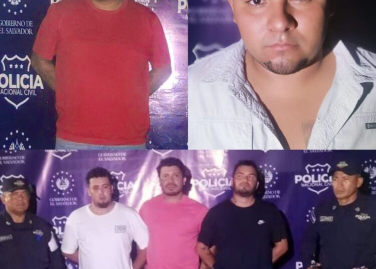 Capturan a sujetos por realizar disparos desde un vehículo en Sonsonate 