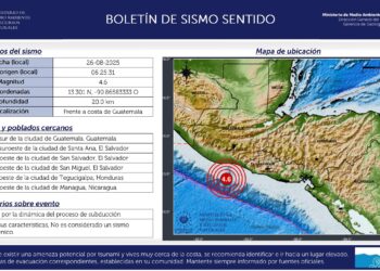 Sismo sacude este viernes al territorio salvadoreño 