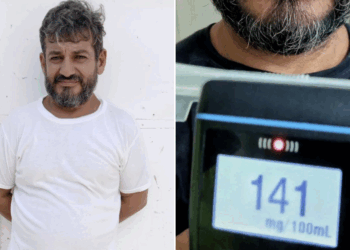 Sujeto en estado de ebriedad provoca accidente al invadir otro carril