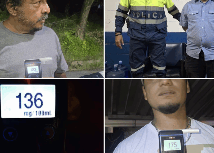 Sujetos son capturados por manejar ebrios en diferentes puntos del país 