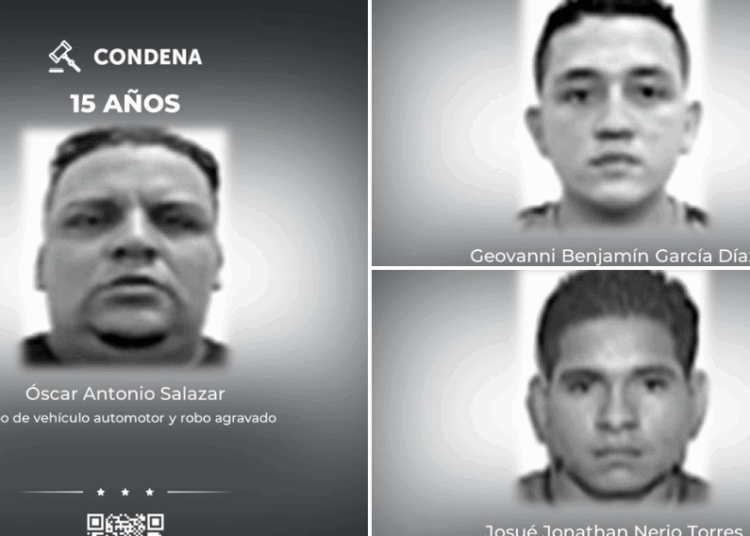 Hombres irán a la cárcel por robar carros en San Salvador