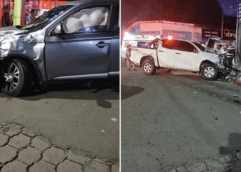 Menor de edad sin licencia de conducir provoca accidente en Sonsonate