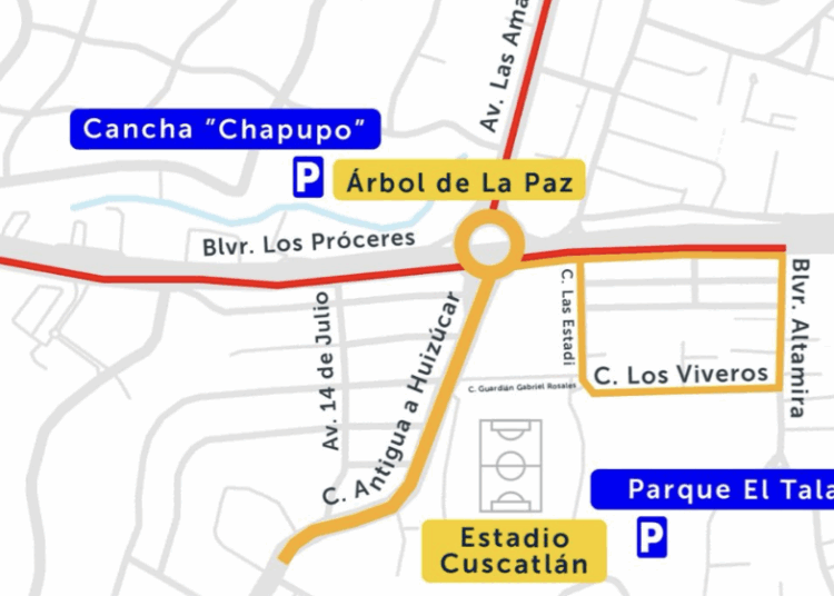 VMT desplegará dispositivo de tránsito por el partido entre El Salvador y Guatemala 