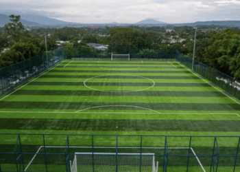 DOM inaugura complejo deportivo en Ciudad Futura, Cuscatancingo 