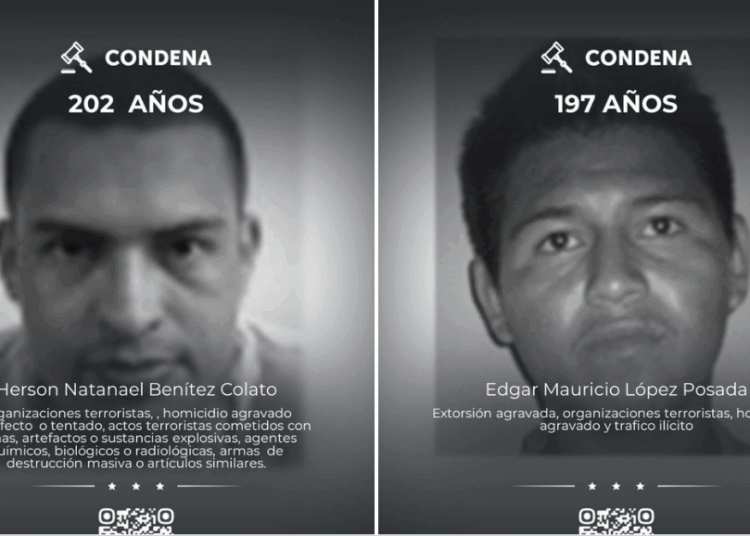 Condenas históricas de hasta 472 años de cárcel para pandilleros por homicidio y terrorismo